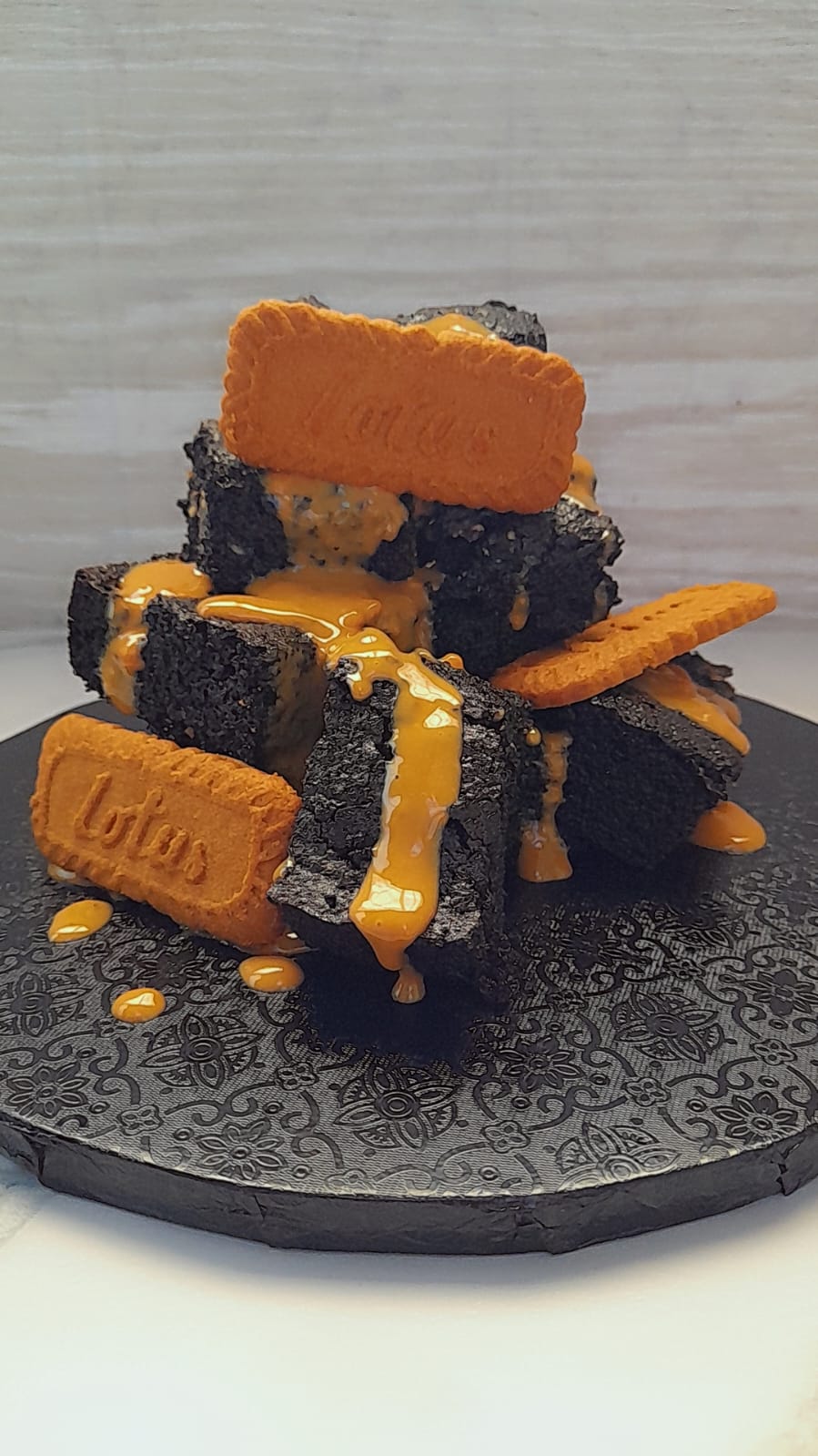 Lotus Biscoff Brownie Stack 